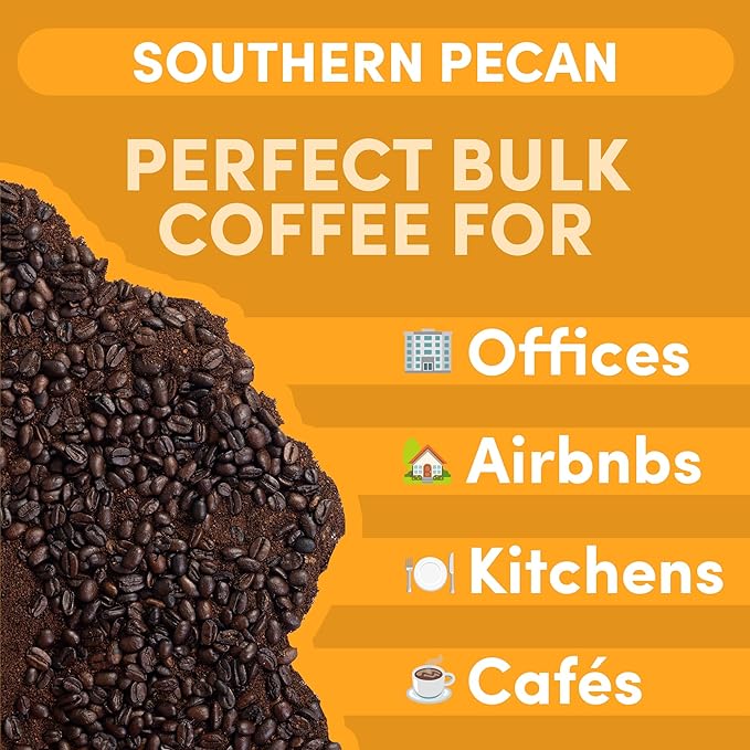Sarasota Coffee Whole Bean Southern Texas Butter Pecan | Medium Roast Gourmet Flavored Coffee Beans | Low Acid, Mold Free, Specialty Grade Bulk Beans | 5lb (80 oz)