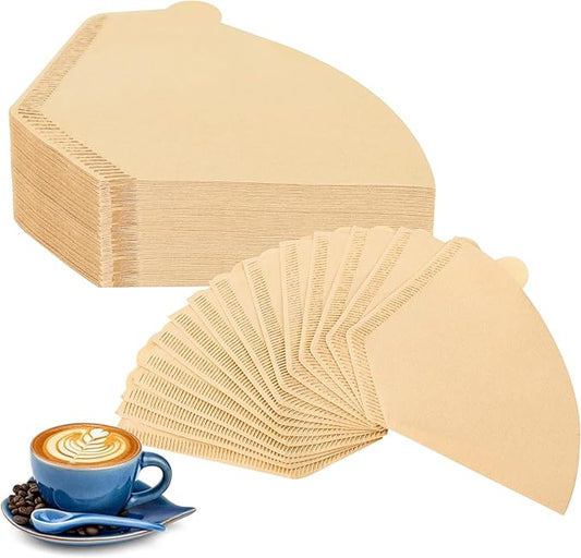 Hogurity Coffee Filters #4,200 Count Disposable Coffee Filters 8-12 Cup,No Blowout,Unbleached Natural Coffee Filters 4 Cone Paper for Pour Over Coffer Makers/Coffee Dripper Cones