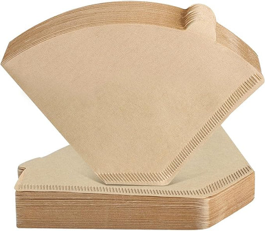 300 Count Cone Coffee Filters #4, Clinuse Unbleached Size 04 Coffee Filters 8-12 Cup, Disposable Natural Paper Filters, No.4 Cone Filters for Ninja, Cuisinart, Pour Over and Drip Coffee Maker