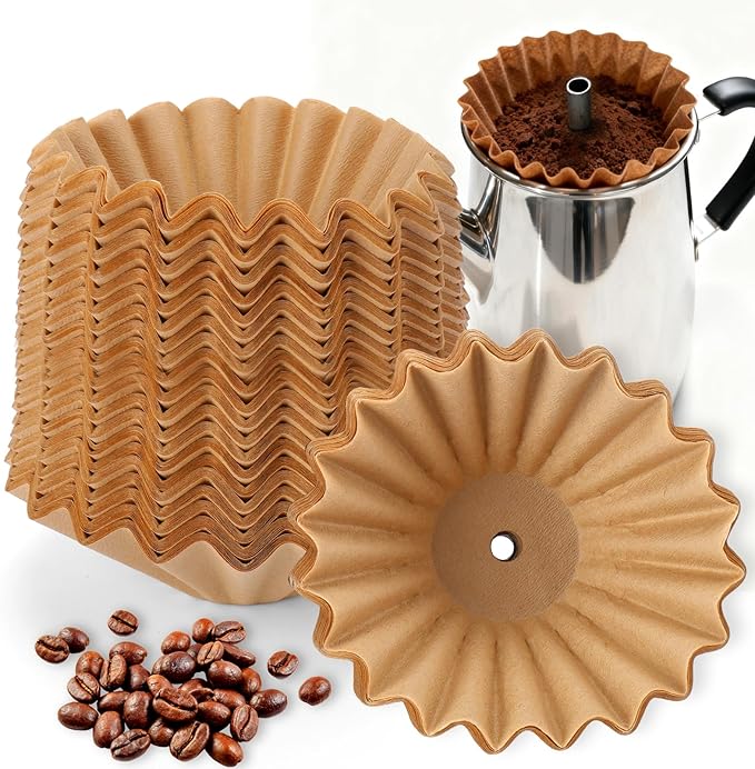 Palksky 200 Count Percolator Coffee Filters, Disposable Replacement Coffee Filter for Farberware Coletti Elite Gourmet Cuisinart, Paper Coffee Pot filters for Camping Home Office
