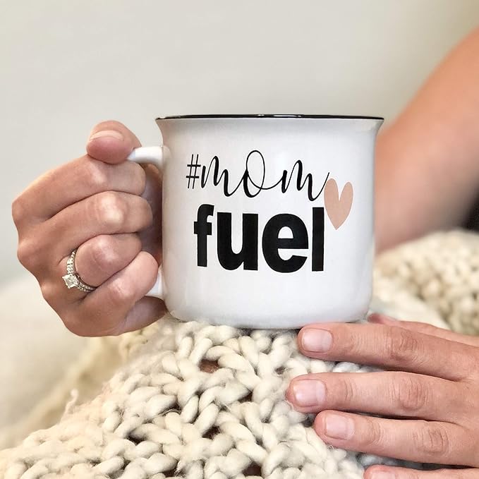 CAM N HONEY Mom Fuel Coffee Mug Set | Mama Coffee Campfire Mugs | Perfect Gifts For Best Mom Ever