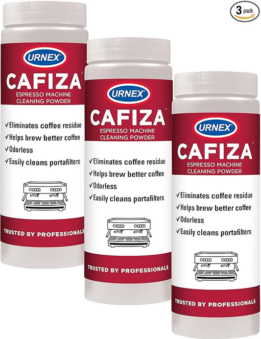 Urnex Cafiza Professional Espresso Machine Cleaning Powder 566 Grams - 3 Pack