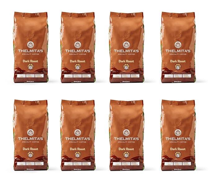 6 lbs — Dark Roast — 8 Bags — Dark Roast, Honduran Coffee, Whole Bean — Single Origin, Single Estate, Specialty Beans — Intense Flavor with Rich Creamy, Nutty, Smooth Chocolate Notes and Low-Acid — Freshly Roasted, Yearly Harvested