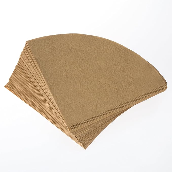 Bolio Premium Unbleached Hemp Paper Cone Coffee Filters – 100 Count - Compatible with All No.2 Size Pour Over coffee Drippers