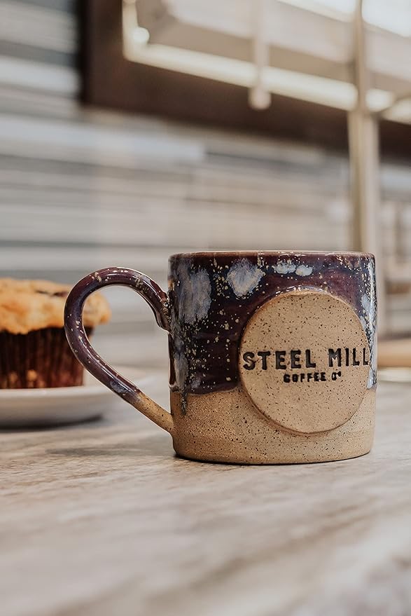 Steel Mill Coffee Co. - Almond Amaretto Flavored Coffee - Whole Bean Coffee - Medium Roast - Regular - 100% Arabica Beans - Vegan - Sugar-Free - Gluten-Free - 12 oz Bag