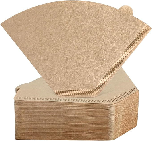 200 Count Cone Coffee Filters #4, Clinuse Unbleached Size 04 Coffee Filters 8-12 Cup, Disposable Natural Paper Filters, No.4 Cone Filters for Ninja, Cuisinart, Pour Over and Drip Coffee Maker