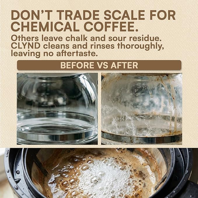 Coffee Maker Cleaner and Descaler Tablets 24-Pack, Residue-free, Compatible with Nespresso, Ninja, Multi-cup, Single-serve, Delonghi, Espresso Machine, Keurig, Coffee Pot Cleaner Cleaning Tabs