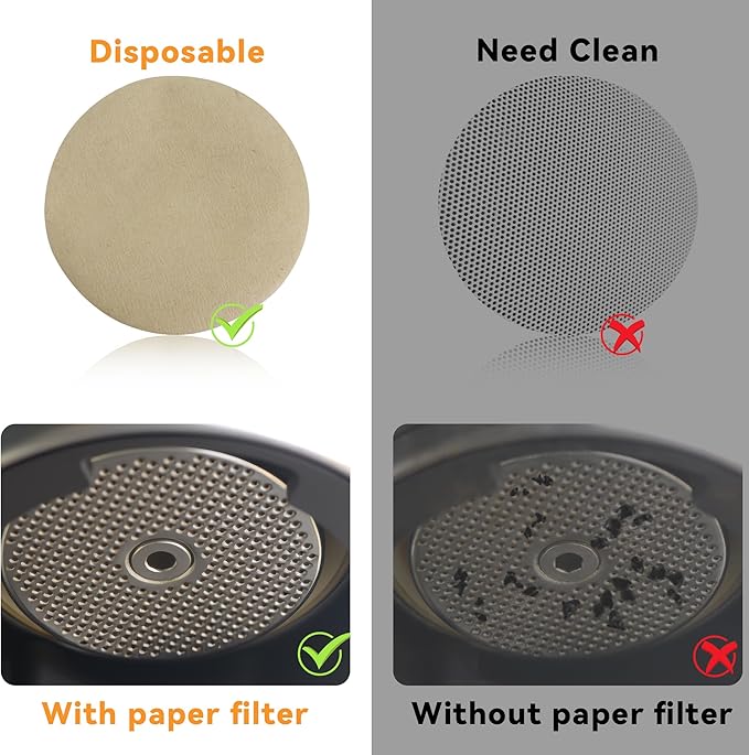 1000 Pcs Coffee Paper Filter for Espresso Coffee Maker, 54mm Unbleached Espresso Filter Puck Screen Portafilter Paper