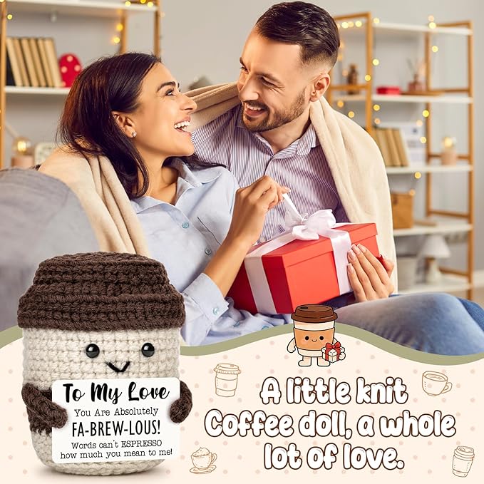 Valentine's Day Coffee Lover Gifts for Women Men Valentines Day Gifts for Her Him Wife Husband Boyfriend Girlfriend Handmade Romantic Cute Coffee Mug Desk Decor Birthday Anniversary Wedding I Love You