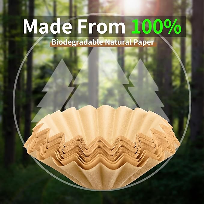Large Coffee Filters Compatible with Sybo Commercial Coffee Maker, 120 Pcs Perforated Basket Filter Paper for Sybo 30 Cup