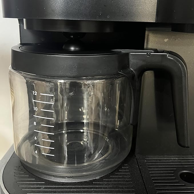 12-Cup Glass Coffee Pot Replacement Compatible with Keurig K-Duo 5100 Single Serve K-Cup Pod & Carafe Coffee Maker, NOT Fit K-Duo 5000 Essentials Model