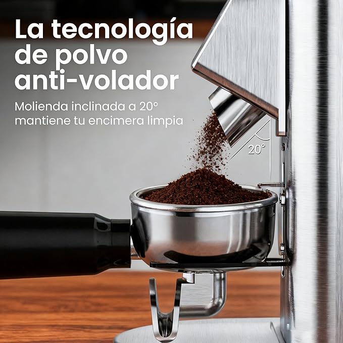 Conical Burr Coffee Grinder Electric Coffee Bean Grinder with 48 Precise Settings, Anti-Static Coffee Grinders for Home Use, Adjustable Conical Burr Mill for Espersso/Drip/French Press