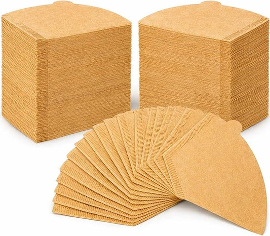 Hogurity 400 Count Coffee Filters #4, Disposable Coffee Filters 8-12 Cup,No Blowout,Unbleached Natural Coffee Filters 4 Cone Paper for Pour Over Coffer Makers/Coffee Dripper Cones