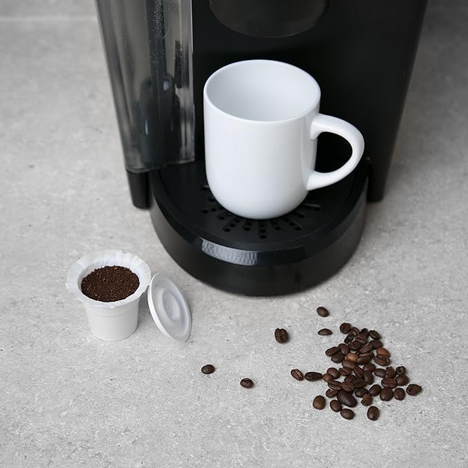 Disposable Paper Coffee Filters 100 count - Compatible with Keurig, K-Cup machines & other Single Serve Coffee Brewer Reusable K Cups - Use Your Own Coffee & Make Your Own Pods - Works with All Brands