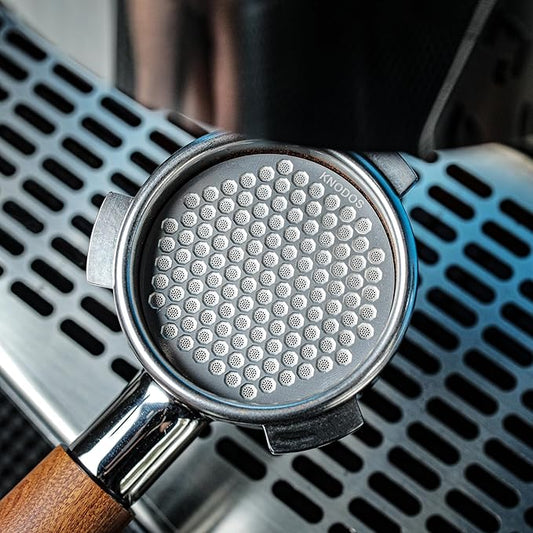 51mm Espresso Puck Screen- High-Grade Stainless Steel Plate Disk Coffee Filter, Optimal Espresso Extraction, Fits Delonghi & More, Easy Clean Design (Silver, 51mm)